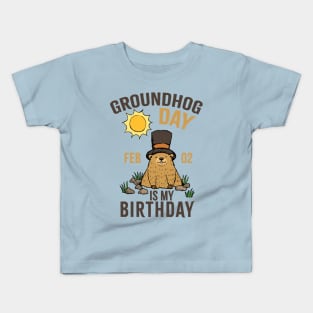 groundhog day - birthday Kids T-Shirt